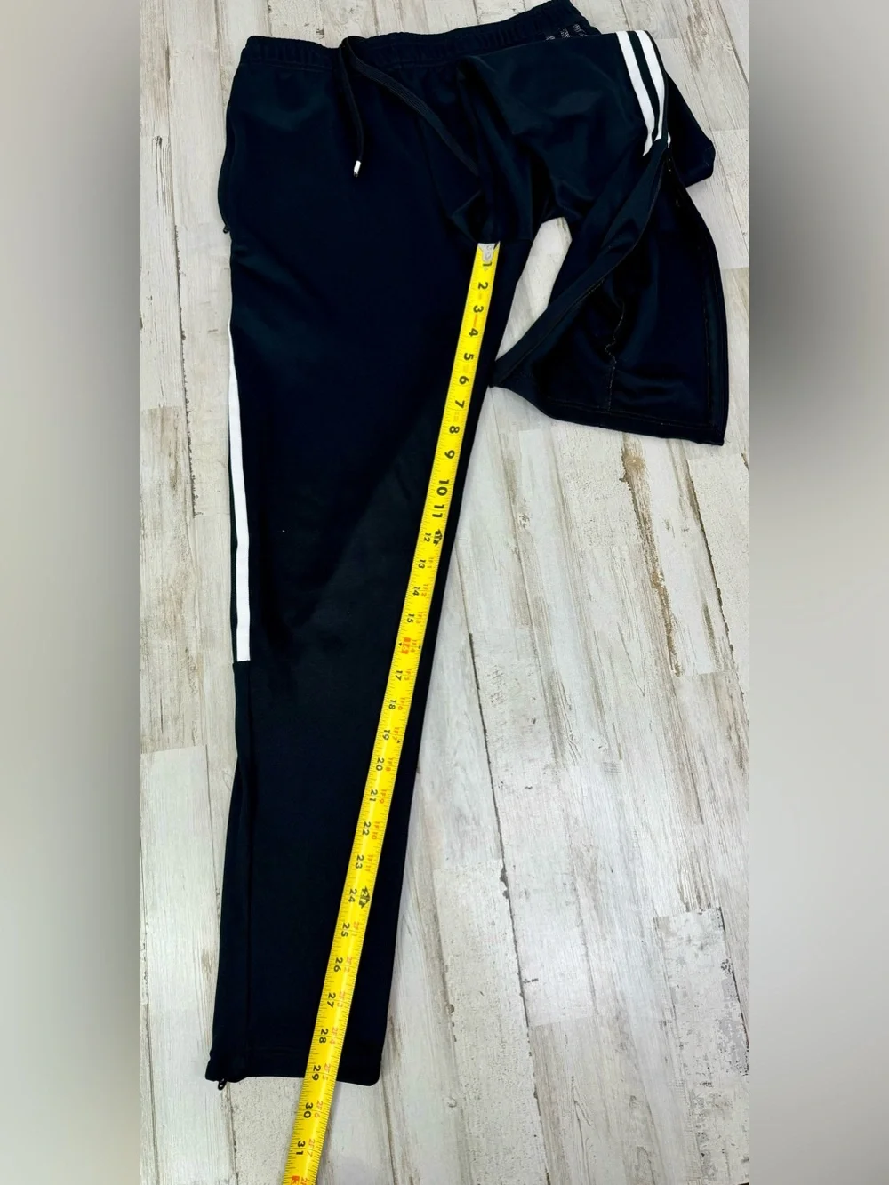 Adidas Climalite Men’s Medium Sweatpants Black White Stripe